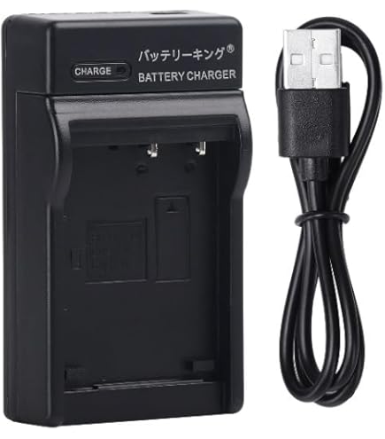 Amazon | NP-40 バッテリー充電器 LED インジケーター Type-C ポート